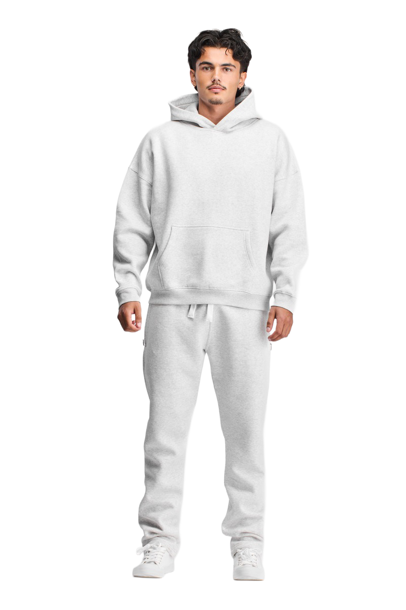 Light grey Boxed Hoodie