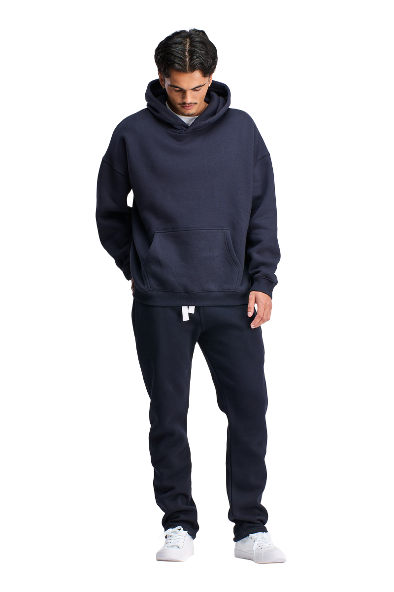 Navy Boxed Hoodie
