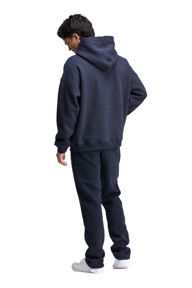 Navy Boxed Hoodie