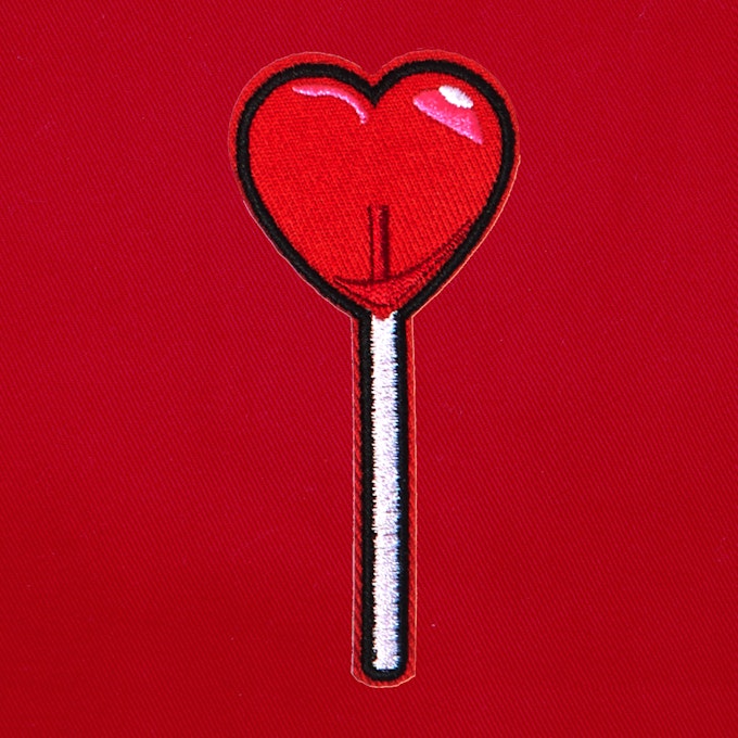 Badge Lollipop Heart - 208