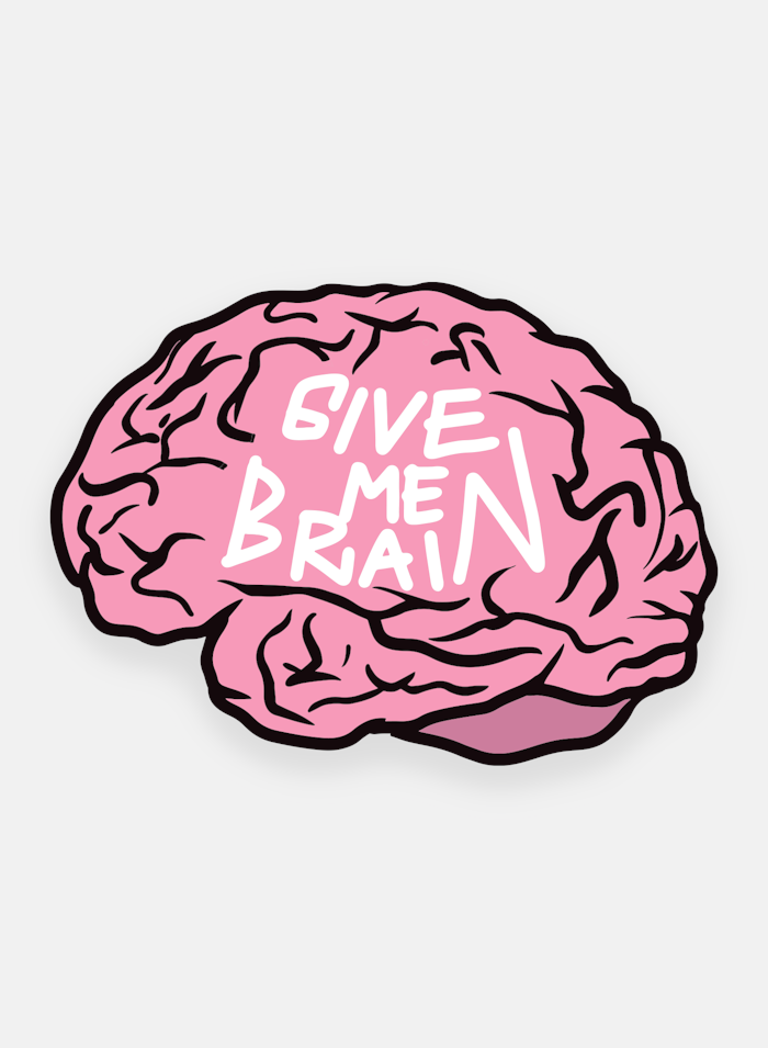 Badge Give Me Brain - 266