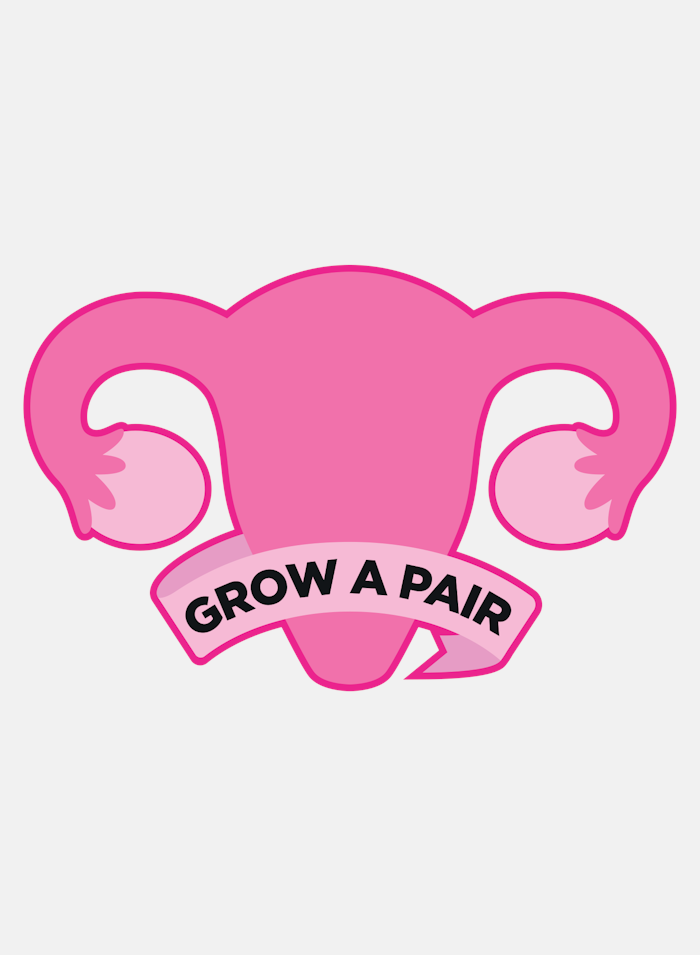 Badge Grow A Pair - 295