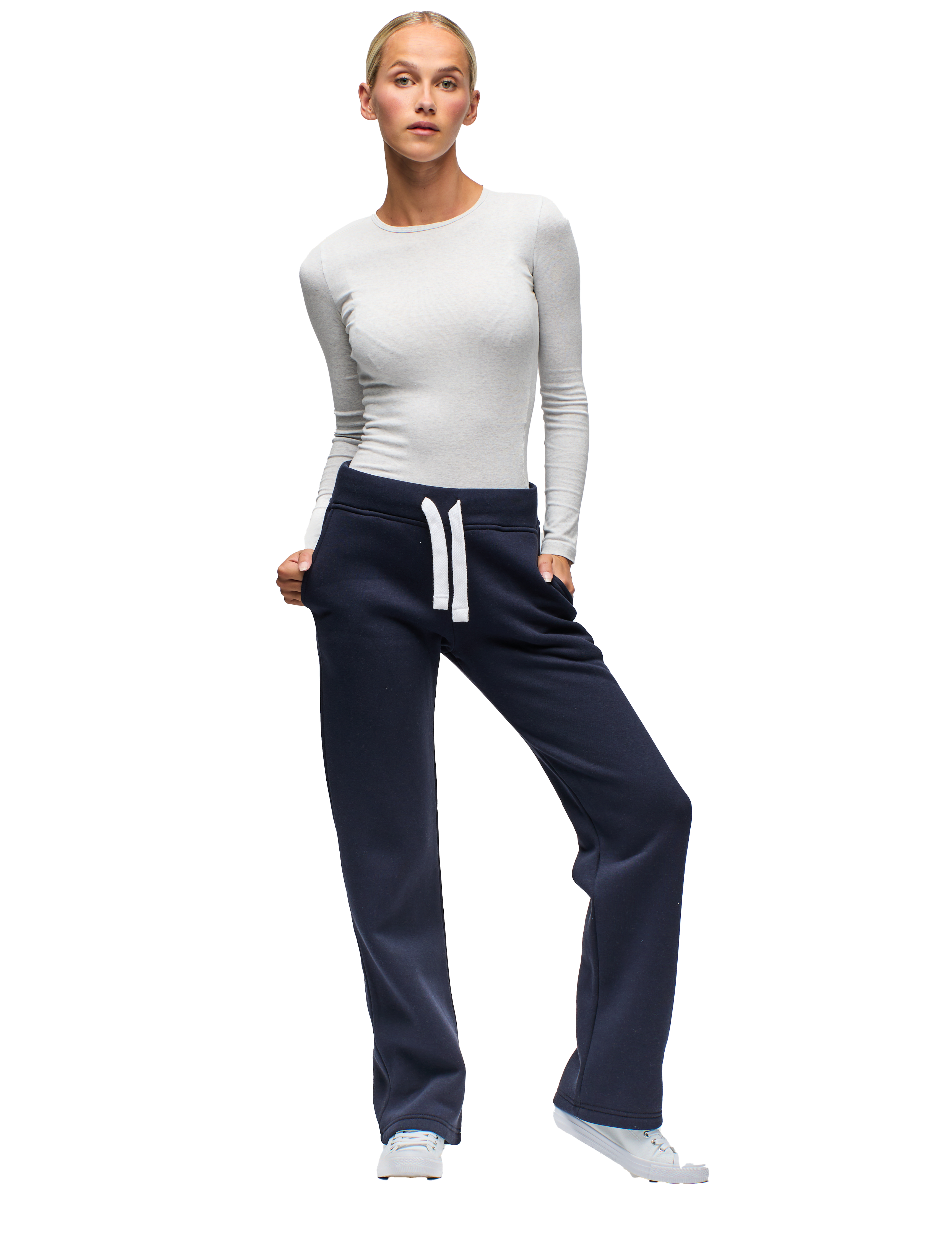 Joggebukse Jente Straight Marine