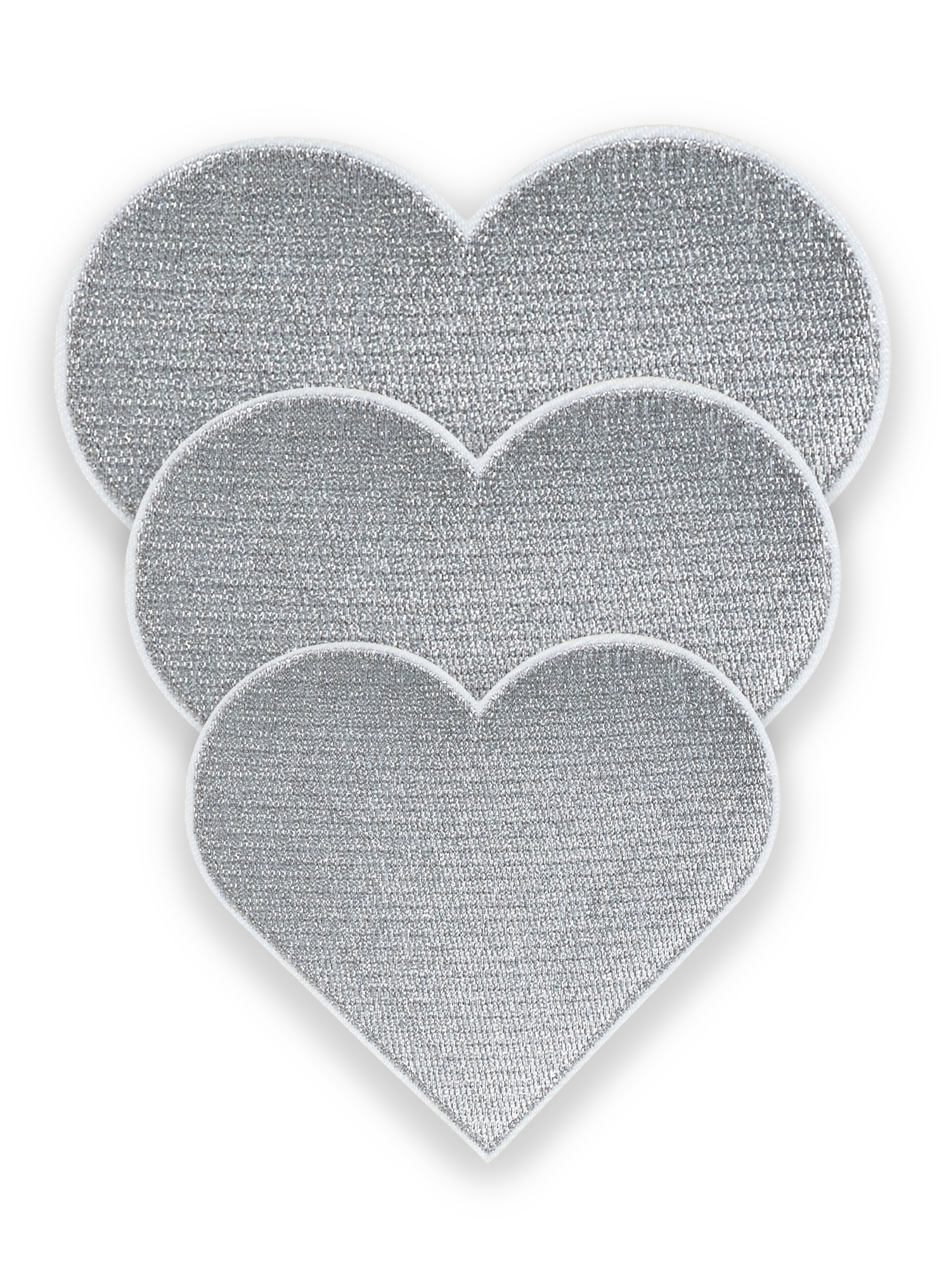 Hjerter 3-pack Sølv