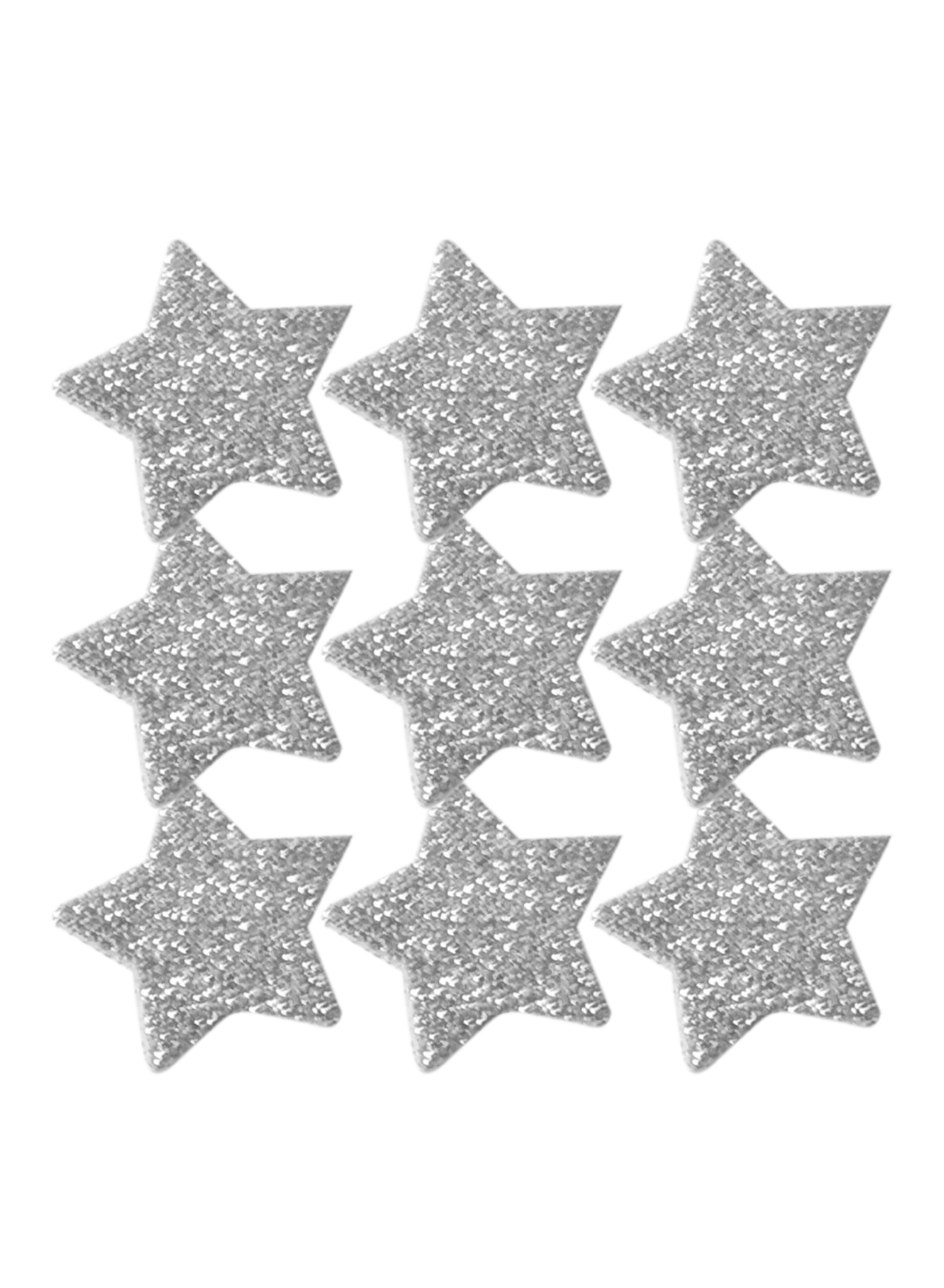 Badgesett Glitter Sølv 29 mm