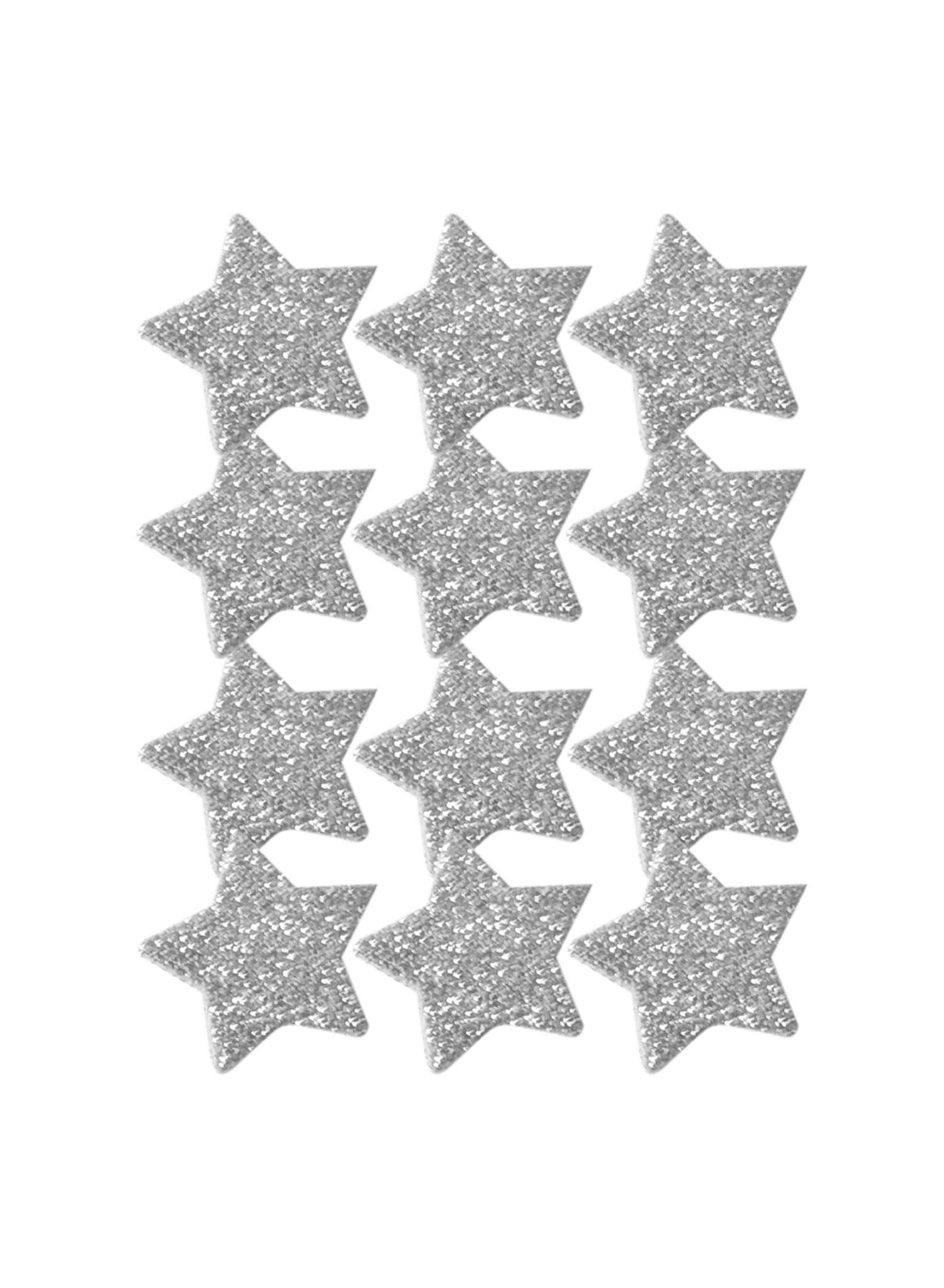 Badgesett Glitter Sølv 19 mm