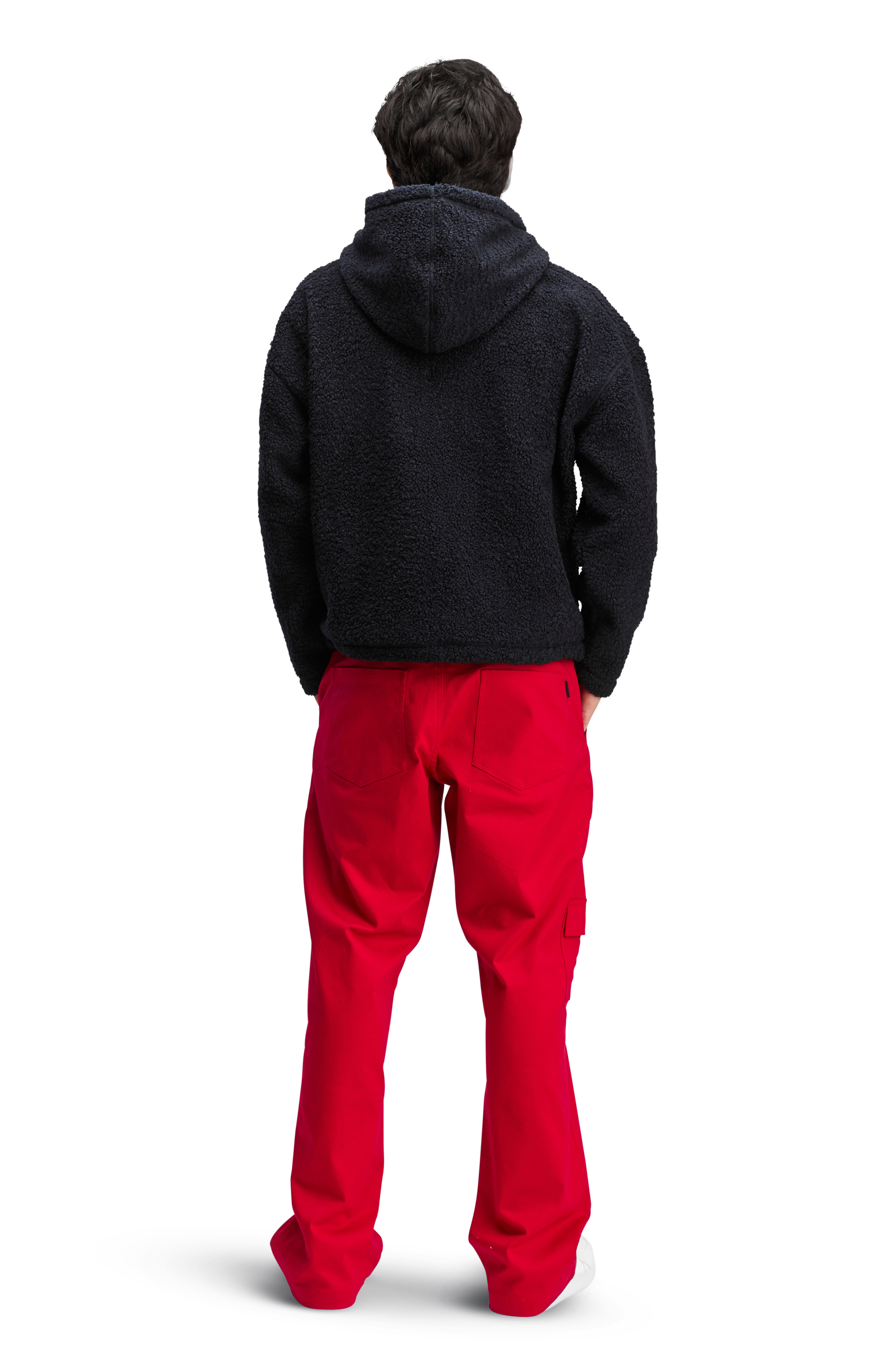 Fleece Unisex Hood Softline Plush Navy