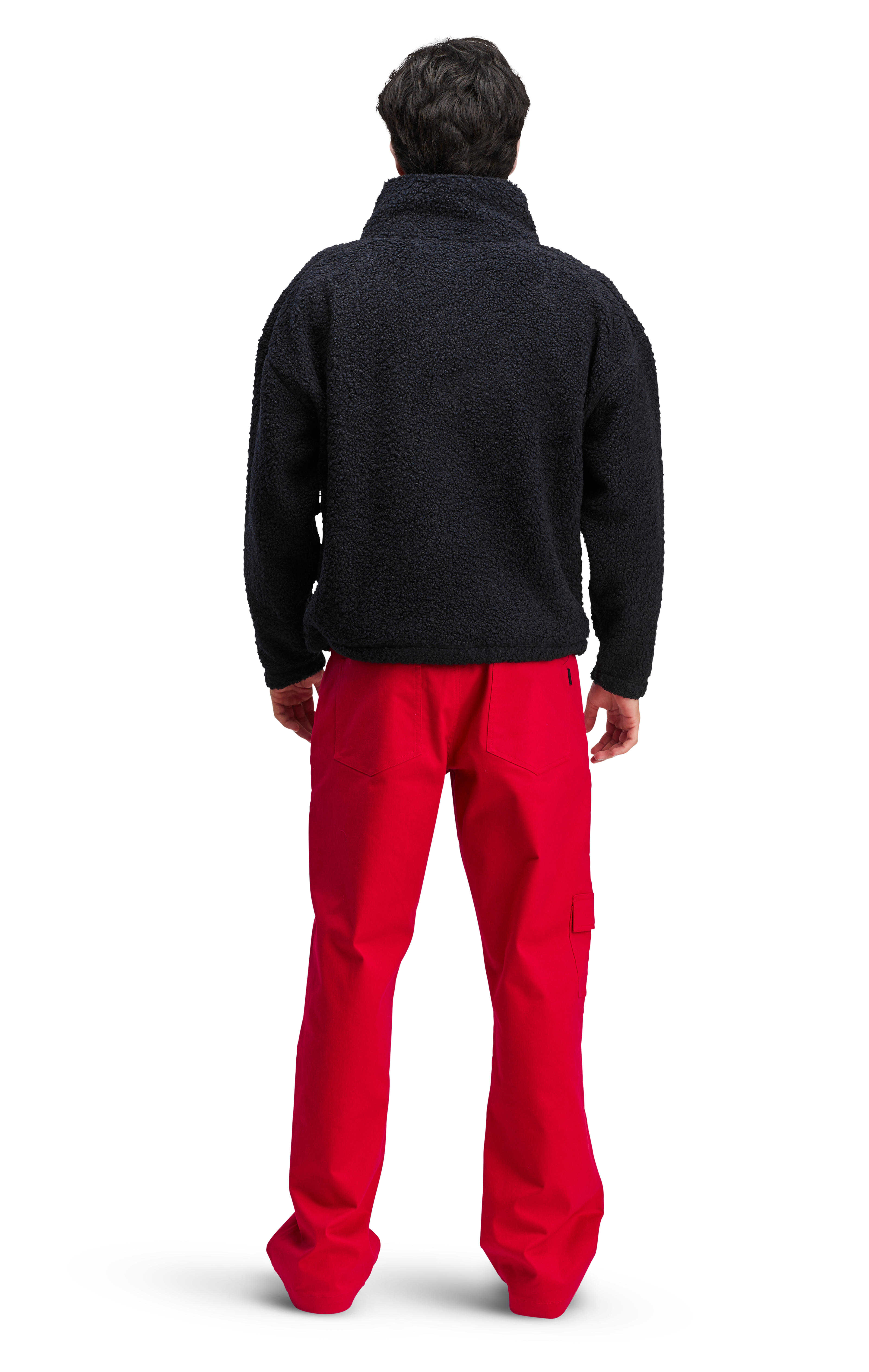 Fleece Unisex Collar Softline Plush Navy