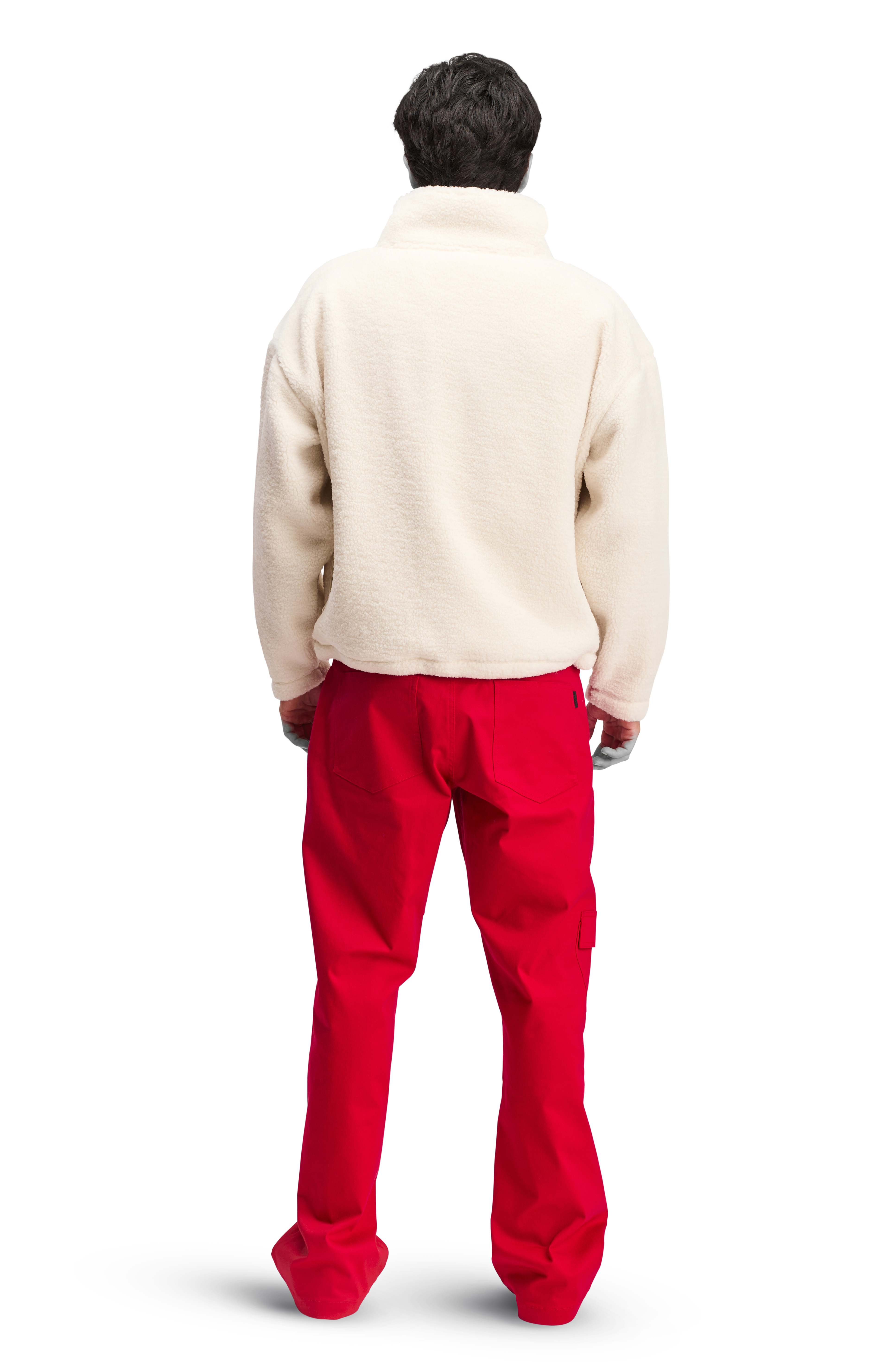 Fleece Unisex Collar Softline Plush White