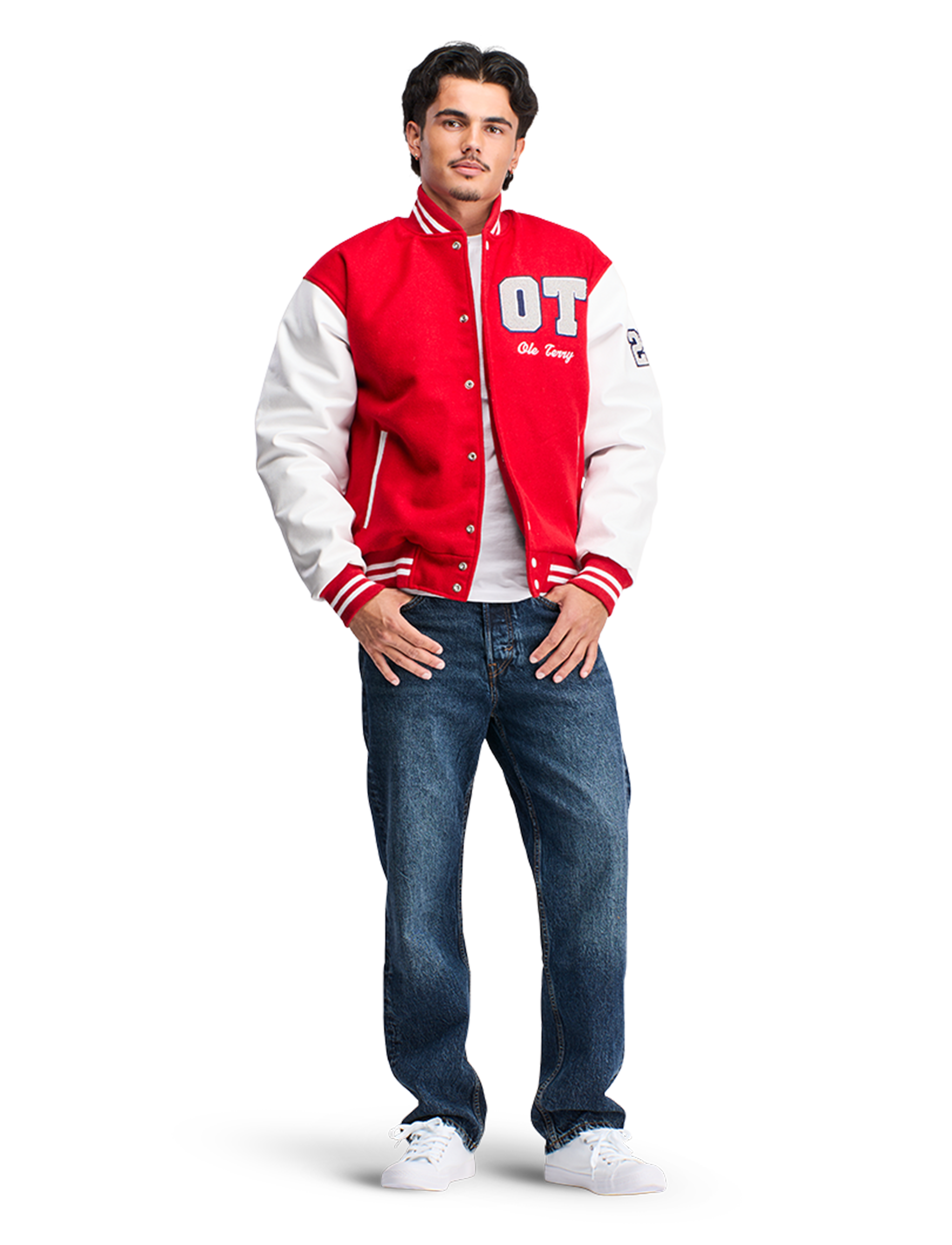 Baseballjakke Rød