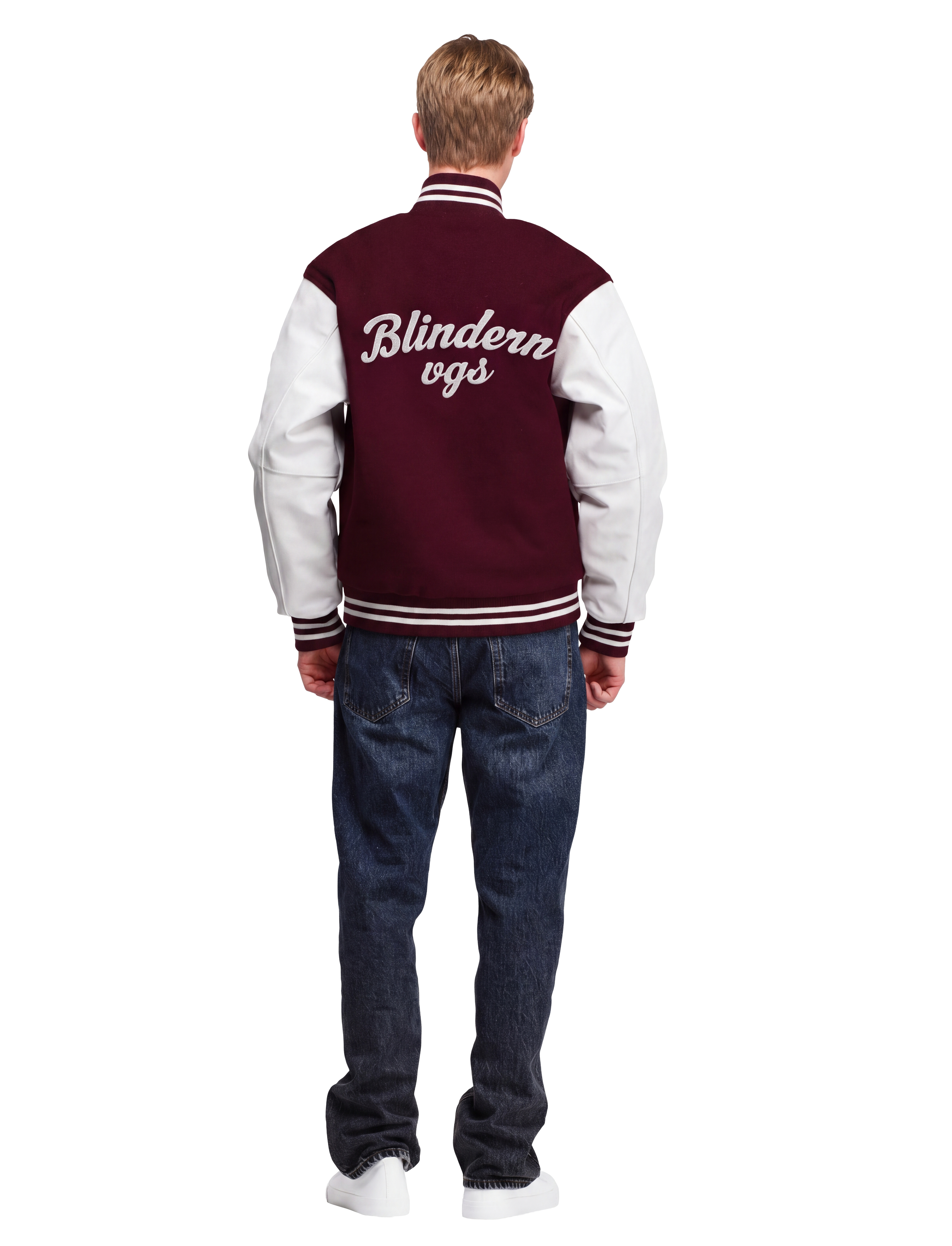 Baseballjakke Burgunder
