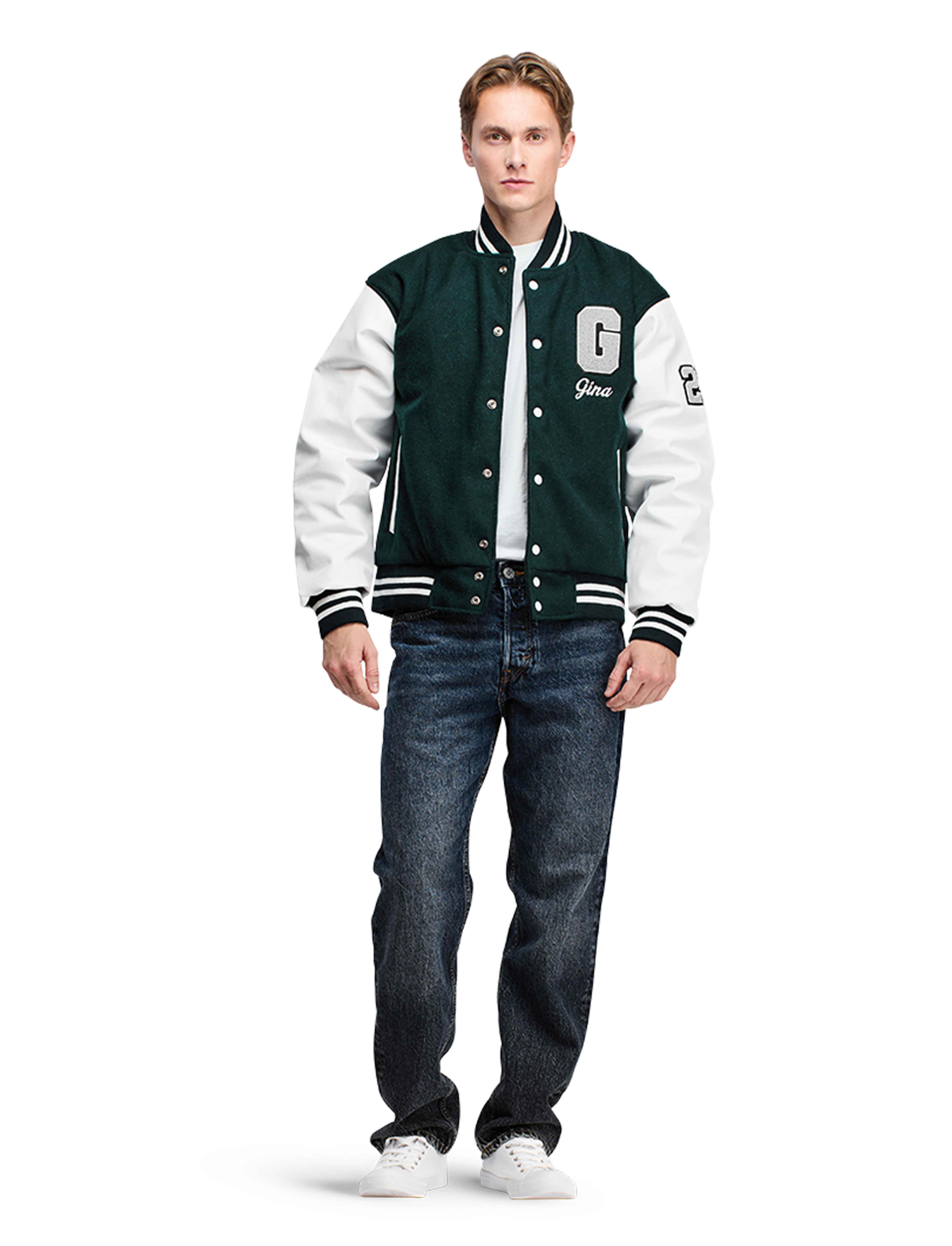 Baseballjakke Grønn