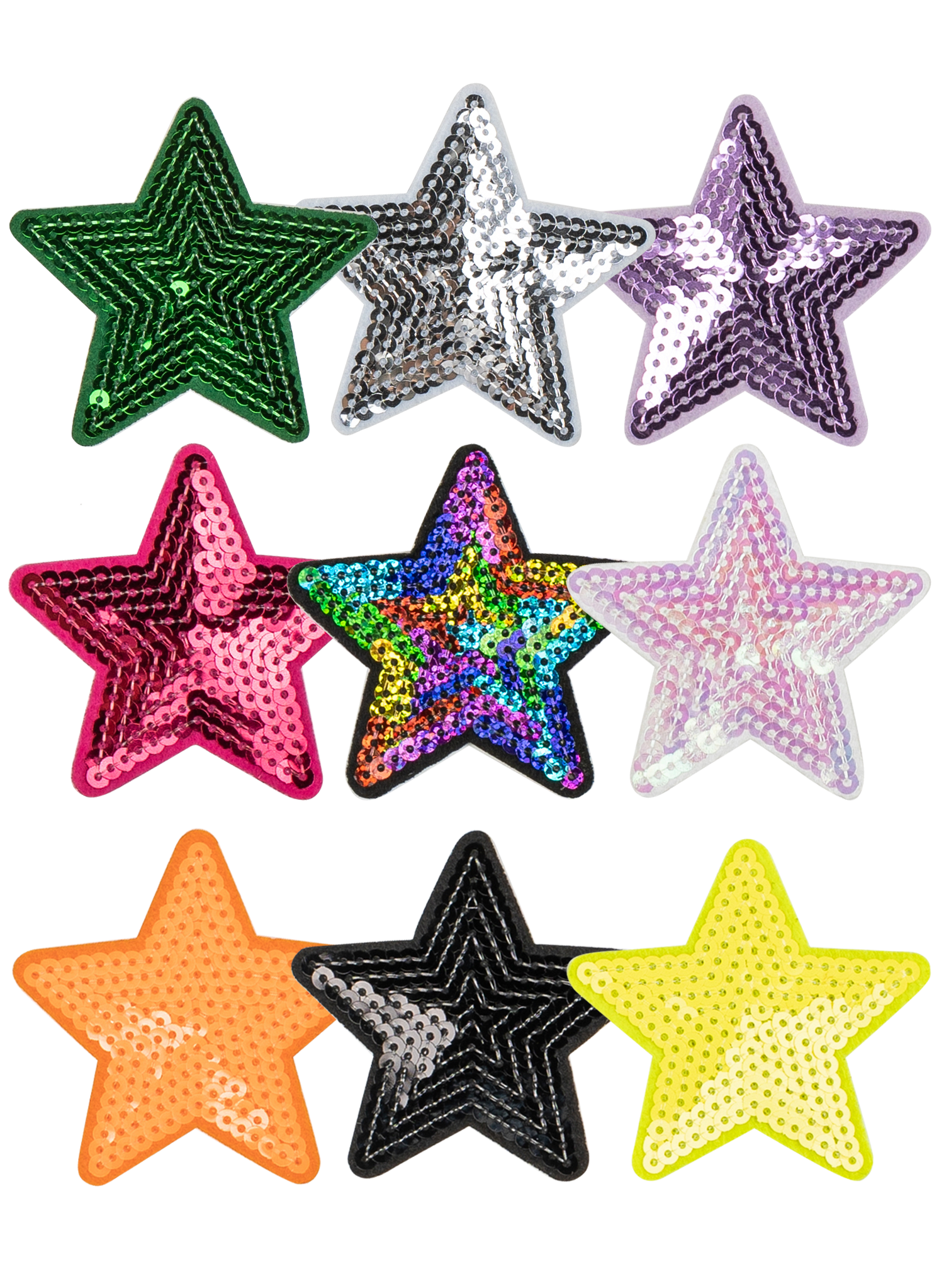 Badgesett Stjerner Paljett